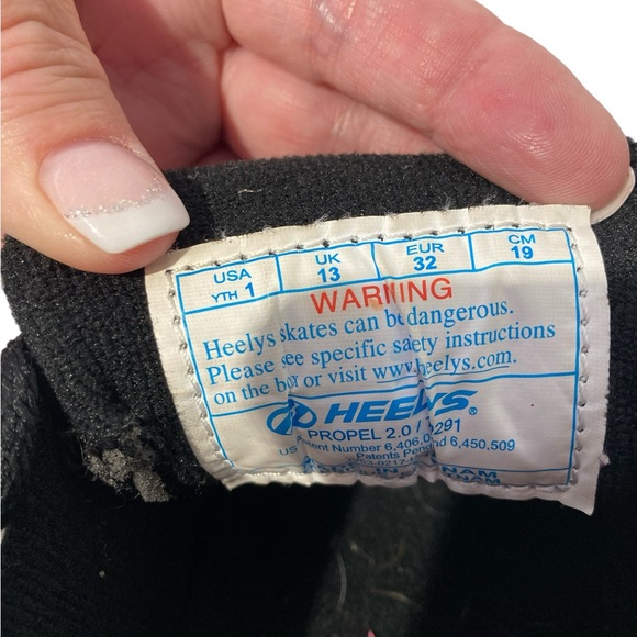 Heelys skate sneakers black and hot pink size 1 - Picture 8 of 8